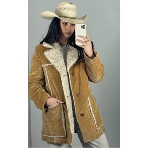 Vintage London Fog Tan Corduroy Sherpa-Lined Jacket
